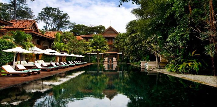 Cambogia - Hotel di lusso sulle rive del fiume Siem Reap, La R&eacute;sidence d&rsquo;Angkor